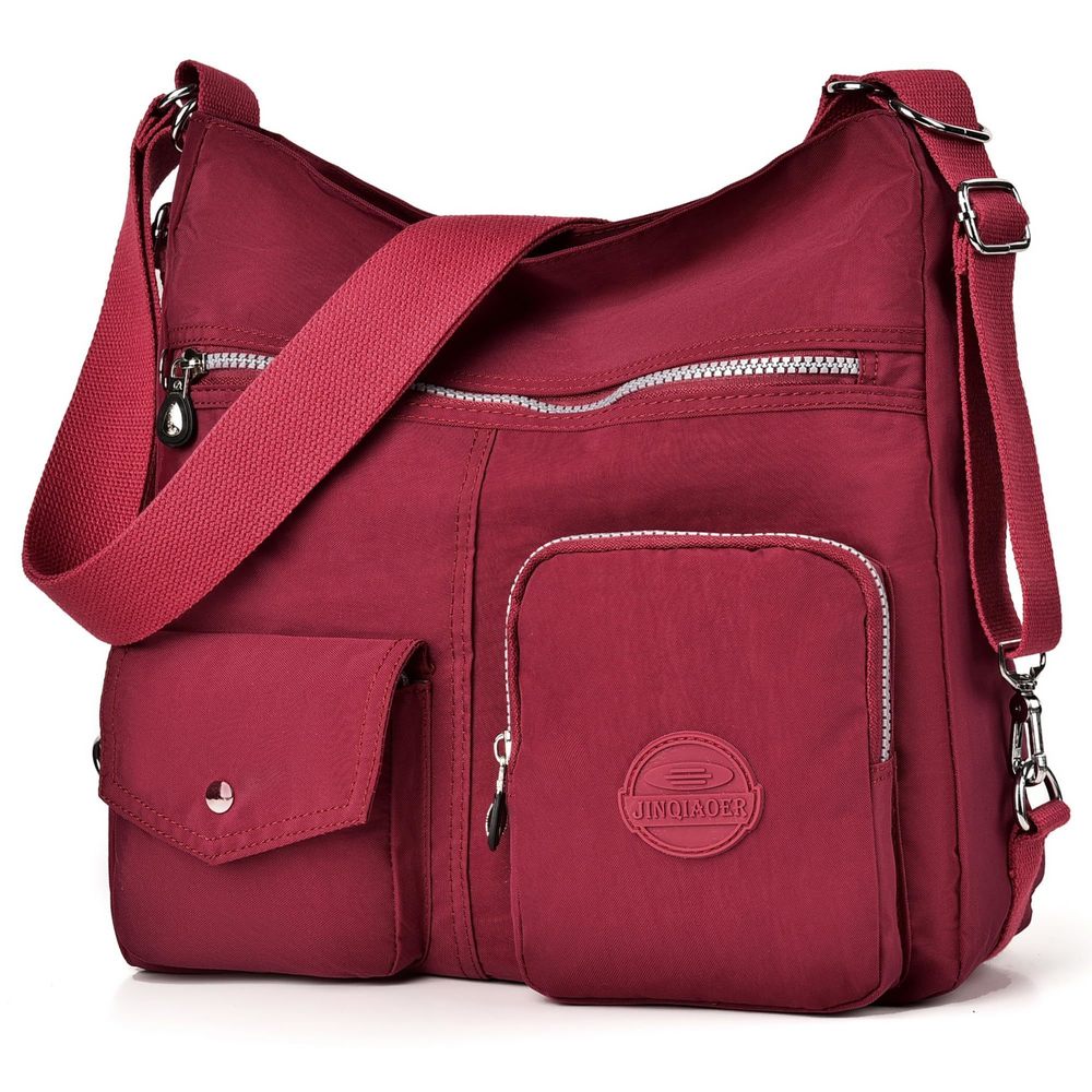 Multipurpose Hobo Purse for Women with Antitheft RFID, Waterproof Nylon🦖